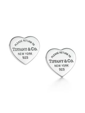 Tiffany & Co. Return to Tiffany Mini Heart Tag Stud Earrings- Pristine Condition